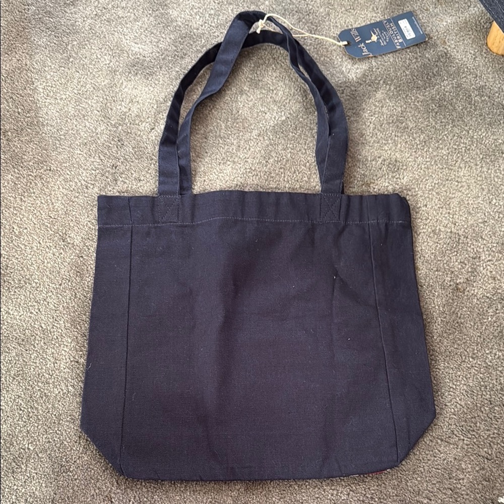 Jack Wills Blue and Red Union Jack Canvas Bag - Picture 4 of 6